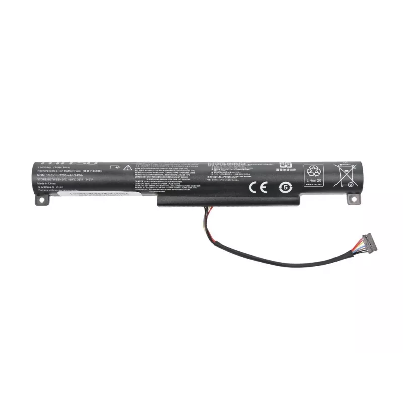 MITSU akumuliatorius, skirtas Lenovo IdeaPad 100-15IBY, 2200 mAh (24 Wh), 10.8-11.1 V