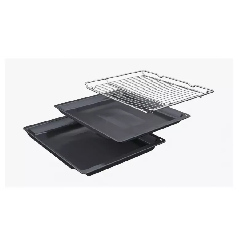 Bosch Serie 6 HBG557EB3 Įmontuojama orkaitė su pirolitiniu savaiminiu valymu, 71 l, juoda