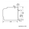 Bosch Serie 6 HBG557EB3 Įmontuojama orkaitė su pirolitiniu savaiminiu valymu, 71 l, juoda