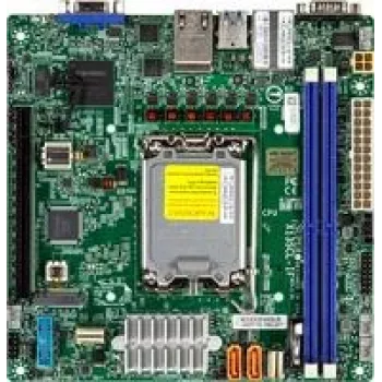 Supermicro MBD-X13SCL-IF-B pagrindinė plokštė Mini-ATX Intel Xeon E-2400 LGA1700 C262 mikroschemų rinkinys DDR5 USB 3.2 Gen 1 Gigabit LAN integruota grafika