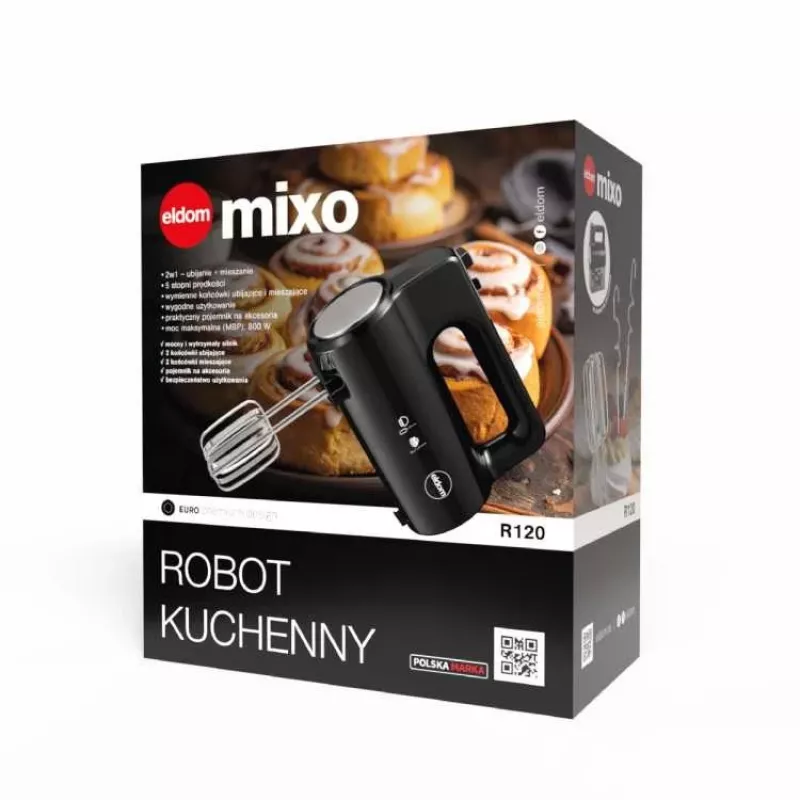 ELDOM R120 MIXO virtuvinis kombainas juodas