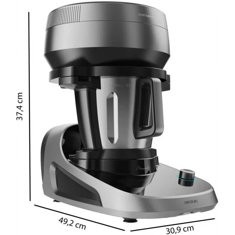Cecotec Mambo CooKing Victory Multifunkcinis Virtuvinis Kombainas 1700 W 4,5 L Juoda/Pilka