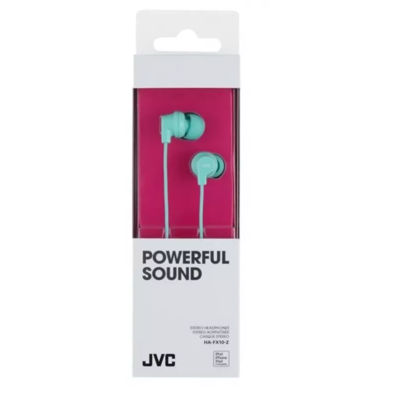 JVC HA-FX10 šviesiai mėlynos spalvos laidinės ausinės (į ausį)