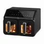 ELDOM FR210 DualCrisp Dviguba oro gruzdintuvė, 2200 W, 8 L talpa, LED ekranas, juoda