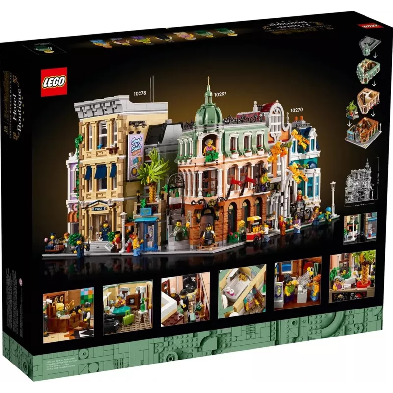 LEGO Icons 10297 Boutique Hotel modulinis pastatų rinkinys (3066 dalių)