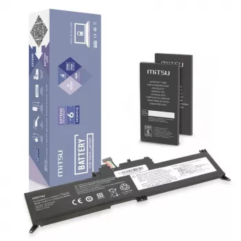 MITSU nešiojamojo kompiuterio baterija 2700mAh 14.8V (40Wh) 4 elementų Li-ion, skirta Lenovo ThinkPad Yoga 260 370 X380 - Juoda