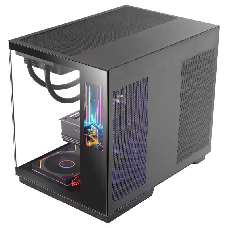 Tacens Mars Gaming MCMIRAGE Midi Tower kompiuterio korpusas juodas