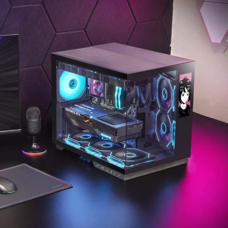 Tacens Mars Gaming MCMIRAGE Midi Tower kompiuterio korpusas juodas