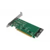 ICY DOCK EXLink MB308A PCIe 4.0 x16 NVMe Adapter Card su 2 x SlimSAS 8i (SFF-8654) Connectors & Redriver