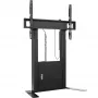 ONKRON FPRO2L-40-B TV grindinis stovas 55-100 colių televizoriams, juodas, 100 kg talpa, mobilus AV vežimėlis