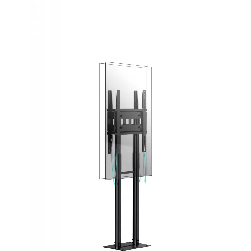 ONKRON FPRO2L-20-B Mobilus televizoriaus stovas 55-100 colių televizoriams, juodas