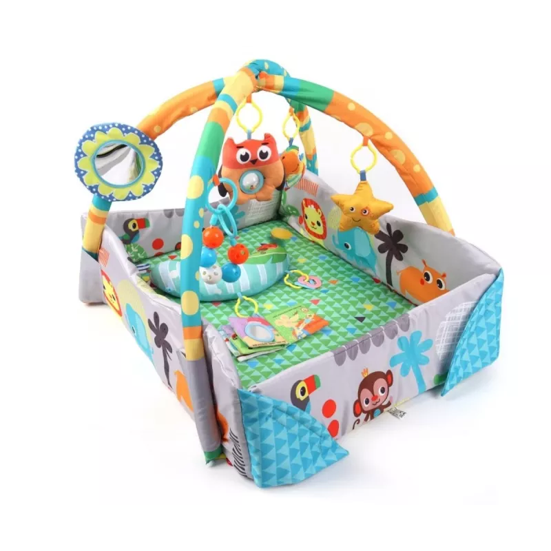 MILLY MALLY 4-in-1 Jungle Educational Mat, Dry Pool, Playpen