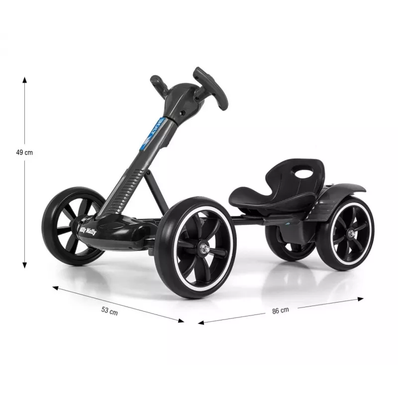 MILLY MALLY Go-kart Battery-powered Bolt Black