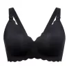 MOMCOZY YN46 Seamless Support Floral Nursing Bra Black S