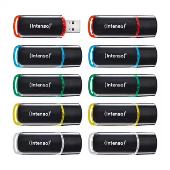 Intenso Business Line 8GB USB 2.0 Flash Drive 10 rinkinys (įvairių spalvų)