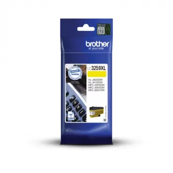 Brother LC3259XLYP Extra High Yield geltona rašalo kasetė (5000 puslapių) - Originali