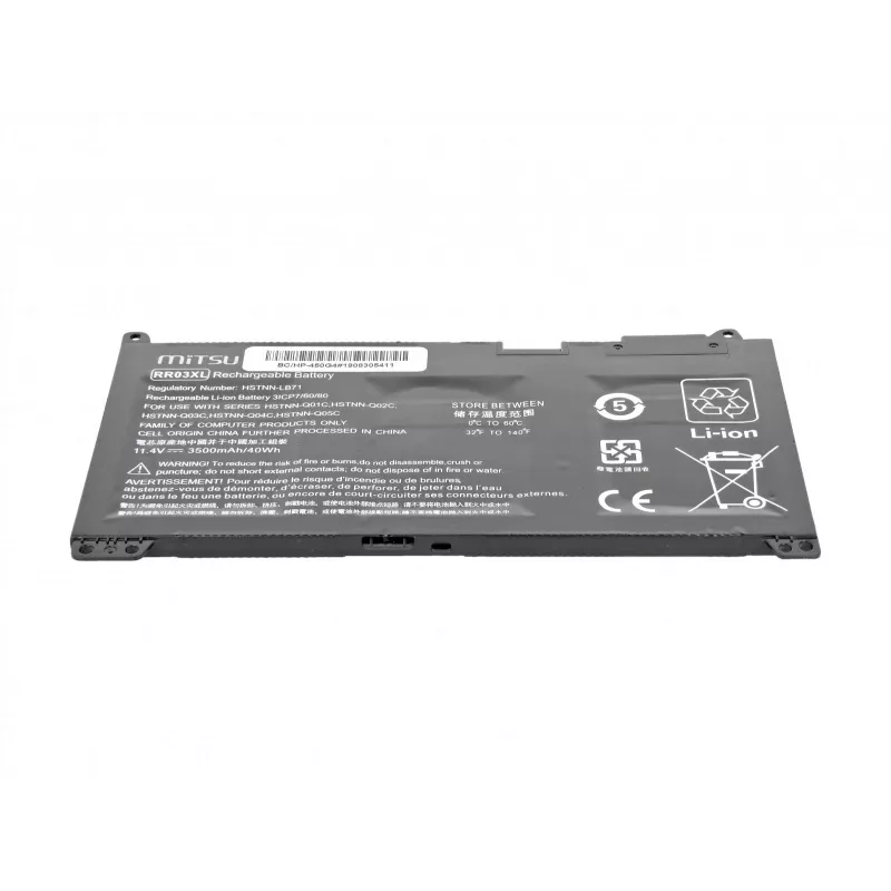 MITSU akumuliatorius, skirtas HP 450 G4, 470 G4 3500 mAh (40 Wh) 11,4 Volto