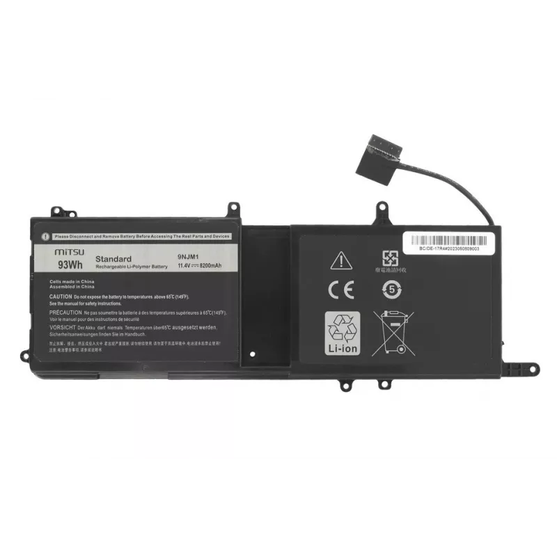 MITSU nešiojamojo kompiuterio baterija, skirta Dell Latitude 3410, 3510, Inspiron 5401, 5402, 5501, 5502, 5505 - 3600mAh, 11,4V, 41Wh, Li-Ion