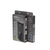 Gembird PB10-PD20-LCD-01 Greitojo įkrovimo power bank su integruotais kabeliais, 20W, 10000 mAh, juoda