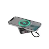 Gembird PB10-WPC15-LCD-01 Greitojo įkrovimo Power Bank su belaidžiu įkrovikliu, 20W, 10000 mAh, juoda