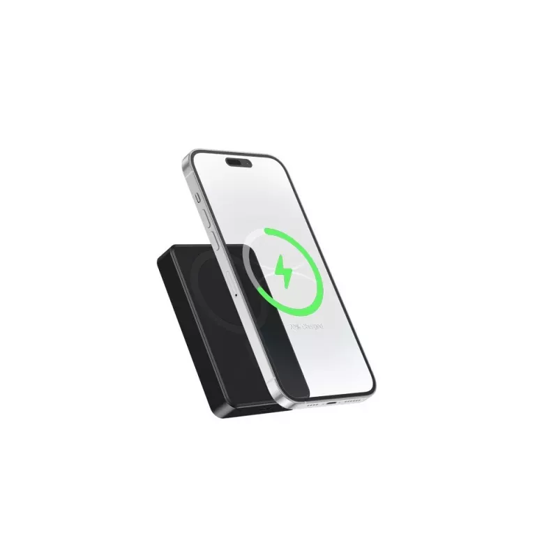 Gembird PB10-WPC15M-01 Magnetinė belaidė Powerbank 15W, 10000 mAh, juoda