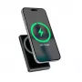 Gembird PB10-WPC15M-LCD-01 Magnetinis belaidis powerbank su LCD, 15W, 10000 mAh, juodas