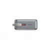 Gembird PB20-PD65-LCD-01 Greitojo įkrovimo power bank su integruotais kabeliais, 65W, 20000 mAh, juoda