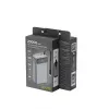 Gembird PB20-PD65-LCD-01 Greitojo įkrovimo power bank su integruotais kabeliais, 65W, 20000 mAh, juoda