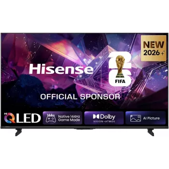 Hisense 43E7S PRO 43 colių 4K QLED išmanusis televizorius (108 cm, Dolby Vision IQ, FreeSync Premium, VIDAA)