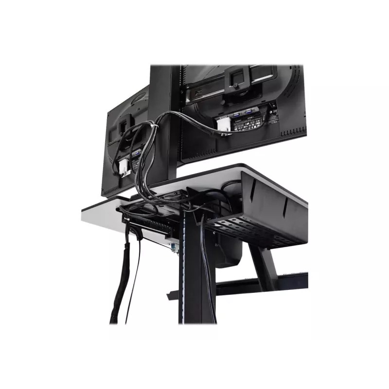 Ergotron WorkFit-C Single HD Sit-Stand Workstation - Mobilus vežimėlis - Juoda, Pilka - 12,7 kg - 76,2 cm (30 inch) - VESA 75x75, 100x100, 200x100, 200x200 - 360°