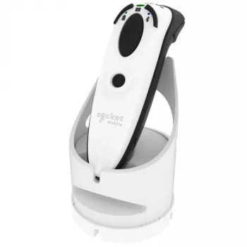 Socket Mobile DURASCAN D720 linijinis brūkšninių kodų ir QR kodų skaitytuvas baltas su įkrovimo stotele