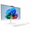 HP OmniStudio All-in-One 27-cw0174ng PC, 27 inch QHD ekranas, AMD Ryzen AI 7 445, 24 GB RAM, 512 GB SSD, Windows 11 Home, balta