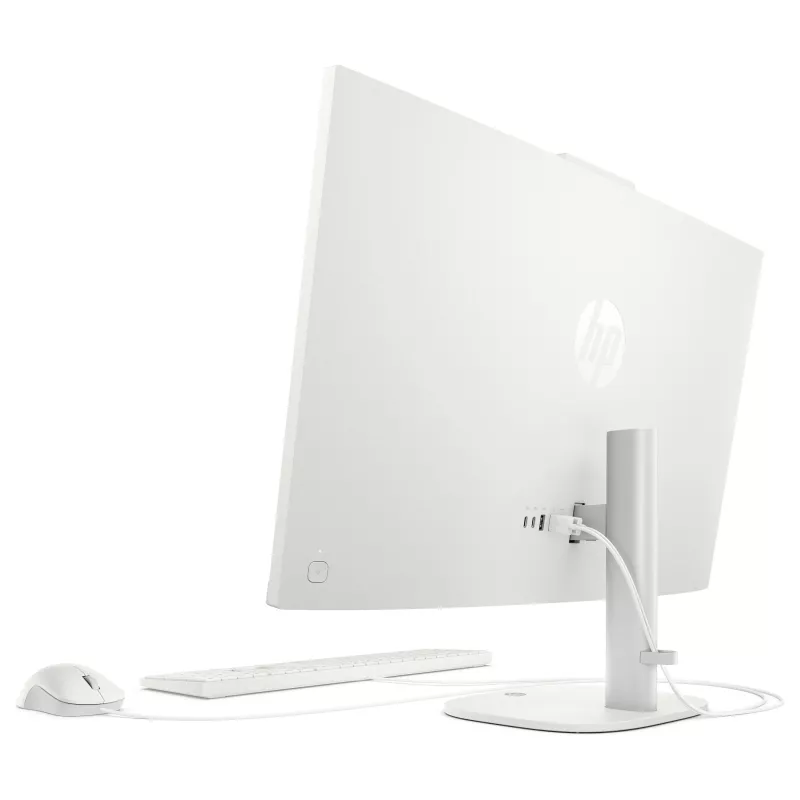 HP OmniStudio All-in-One 27-cw0174ng PC, 27 inch QHD ekranas, AMD Ryzen AI 7 445, 24 GB RAM, 512 GB SSD, Windows 11 Home, balta
