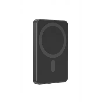 Gembird PB05-WPC15M-01 Magnetinė belaidė Power Bank 15W, 5000mAh, juoda