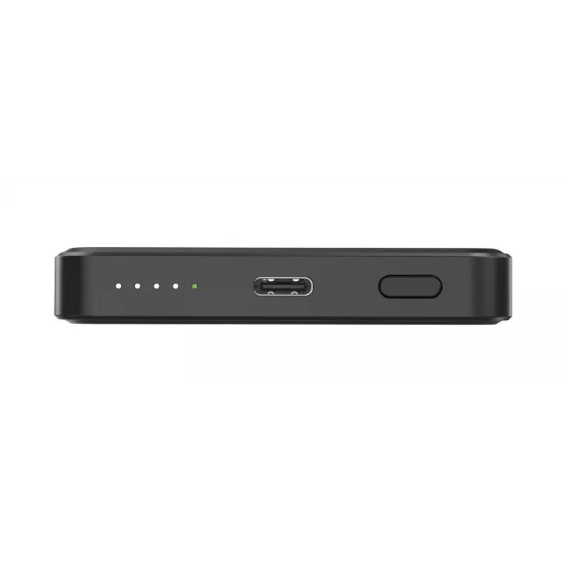 Gembird PB05-WPC15M-01 Magnetinė belaidė Power Bank 15W, 5000mAh, juoda