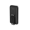 Gembird PB20-PD20-LCD-01 Greitojo įkrovimo power bank su integruotais kabeliais, 20W, 20000 mAh, juoda