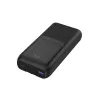 Gembird PB20-PD20-LCD-01 Greitojo įkrovimo power bank su integruotais kabeliais, 20W, 20000 mAh, juoda