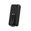 Gembird PB20-PD20-LCD-01 Greitojo įkrovimo power bank su integruotais kabeliais, 20W, 20000 mAh, juoda