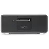 TechniSat DIGITRADIO 602 DAB+/FM/Internet Radio su Bluetooth, CD grotuvu ir belaidžiu Qi įkrovimu - antracito/sidabro spalvos
