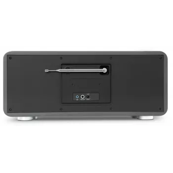 TechniSat DIGITRADIO 602 DAB+/FM/Internet Radio su Bluetooth, CD grotuvu ir belaidžiu Qi įkrovimu - antracito/sidabro spalvos