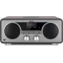 TechniSat DIGITRADIO 602 DAB+/FM/Internet Radio su Bluetooth, CD grotuvu ir belaidžiu Qi įkrovimu - antracito/sidabro spalvos