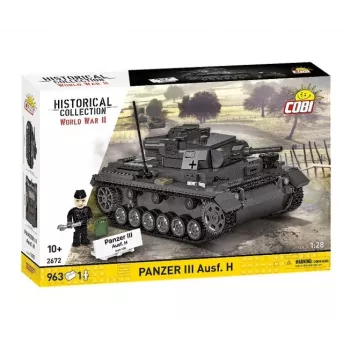 COBI 958 PCS HC WWII Panzer III Ausf. H statybiniai blokeliai