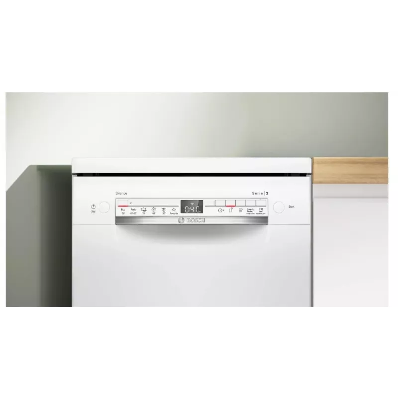 Bosch Serie 2 SPS2HKW55E Laisvai pastatoma siaura indaplovė, 10 komplektų, balta