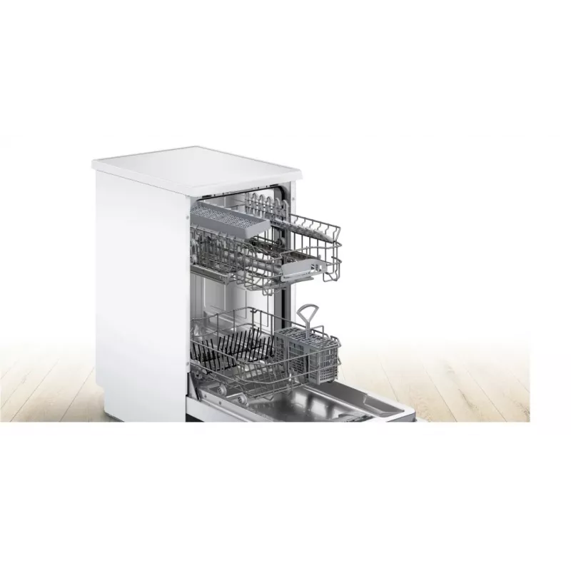 Bosch Serie 2 SPS2HKW55E Laisvai pastatoma siaura indaplovė, 10 komplektų, balta