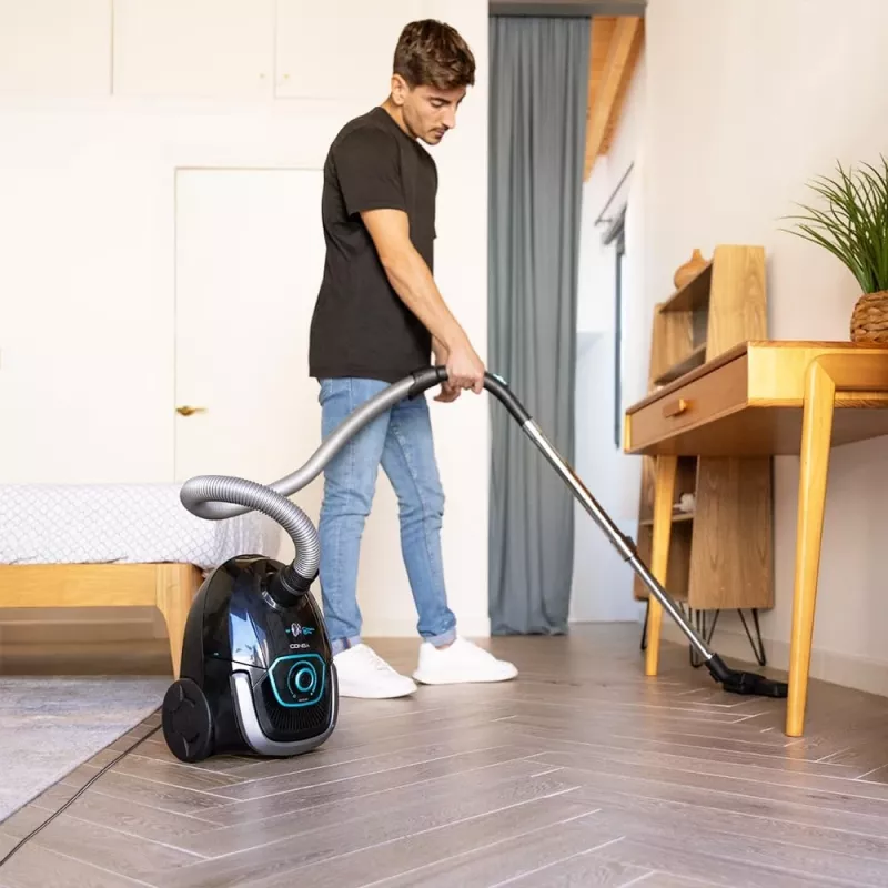 Cecotec Conga Powerbag 2500 Plus Maišinis Cilindrinis Dulkių Siurblys, 850 W, 2,5 L Talpa, Juodas