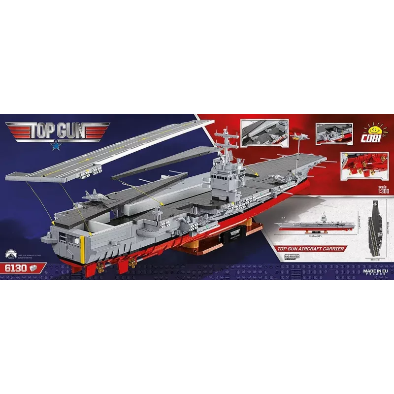 COBI KLOCKI Blocks Top Gun Lėktuvnešis 6130 dalių