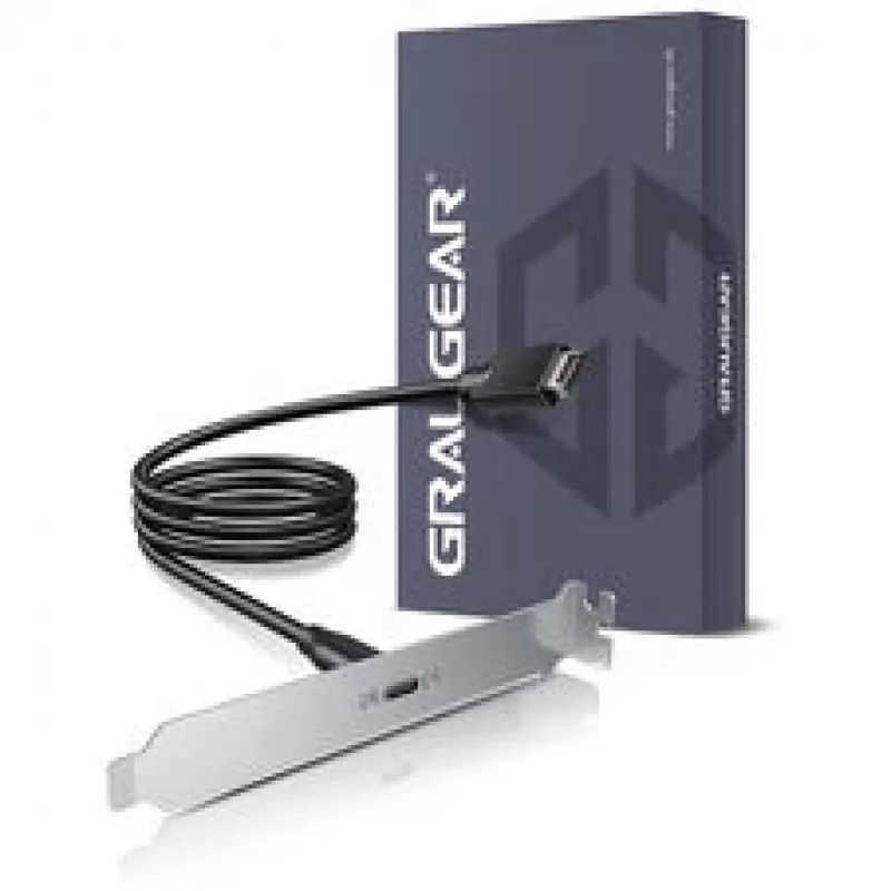 GRAUGEAR G-ETC-20G-B Greitaeigis USB-C prievado modernizavimo rinkinys su PCI lizdo laikikliu, 0,5 m, juodas