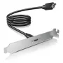 GRAUGEAR G-ETC-20G-B Greitaeigis USB-C prievado modernizavimo rinkinys su PCI lizdo laikikliu, 0,5 m, juodas