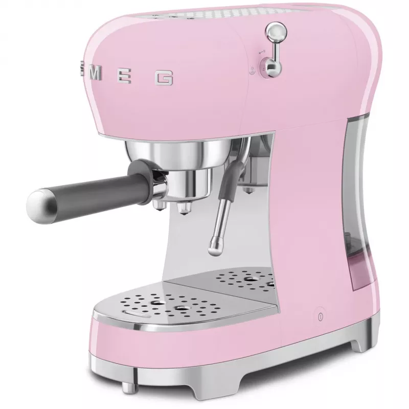 Smeg ECF02PKEU 50s Retro Stiliaus Espresso Kavos Virimo Mašina, 1350 W, Rožinė
