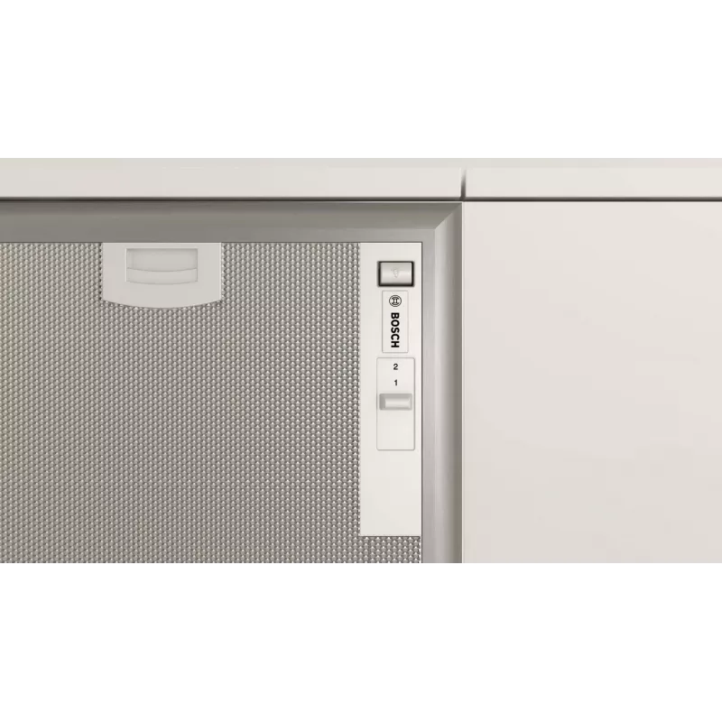 Bosch Serie 4 DHL555BM įmontuojamas gartraukis, sidabrinis, 604 m³/h